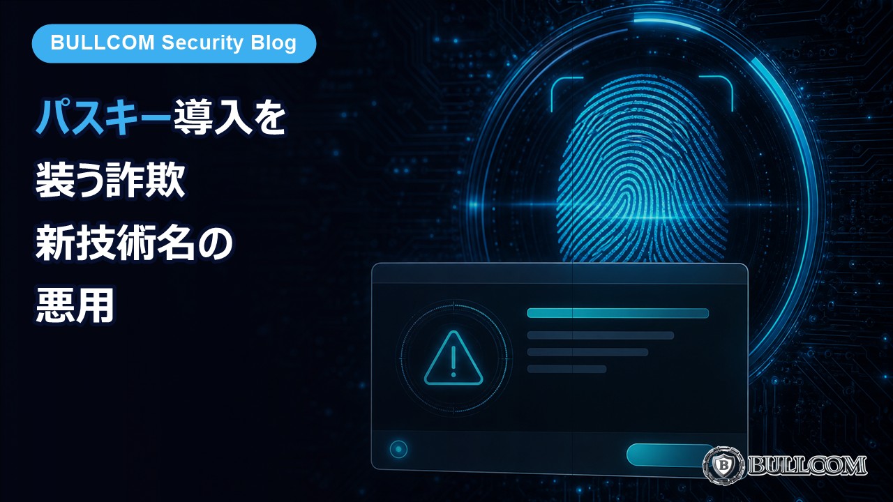 【実物】パスキー導入を装う詐欺——新技術の名前が悪用される
